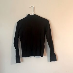 Black mock neck turtleneck